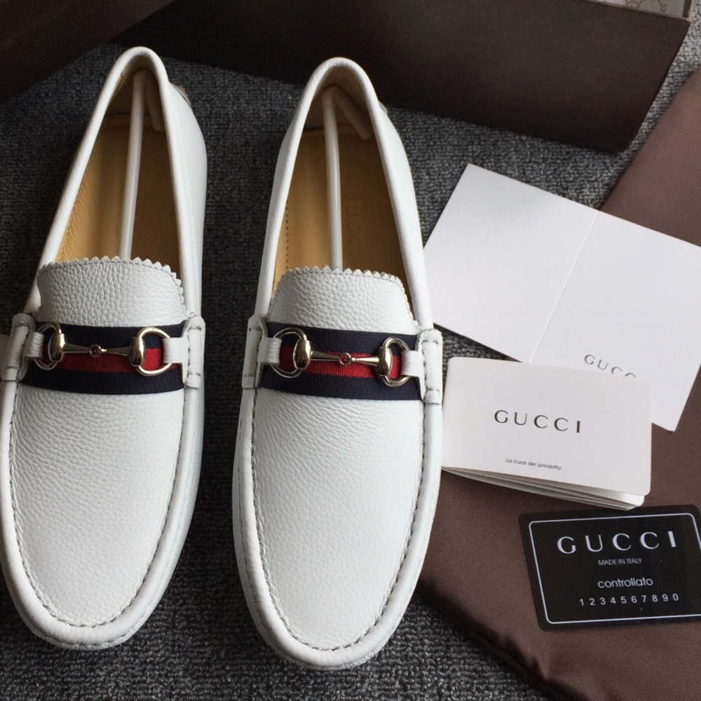 White Gucci Loafers White Gucci Loafers